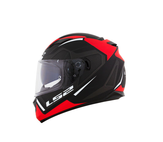 Capacete Ls2 Ff320 Stream Edge Matt Preto Vermelho