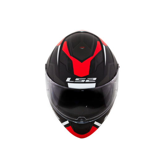 Capacete Ls2 Ff320 Stream Edge Matt Preto Vermelho