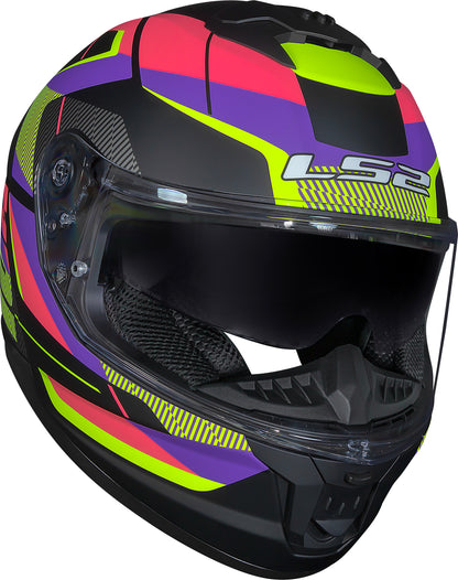 Capacete Ls2 Stream II ff808 Preto Rosa