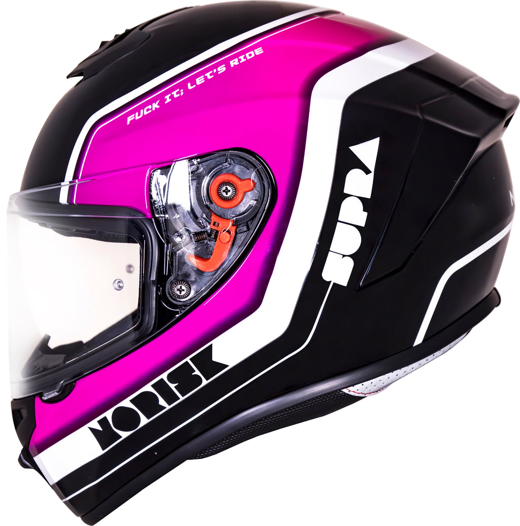 Capacete Norisk Soul Supra Ace Preto Rosa