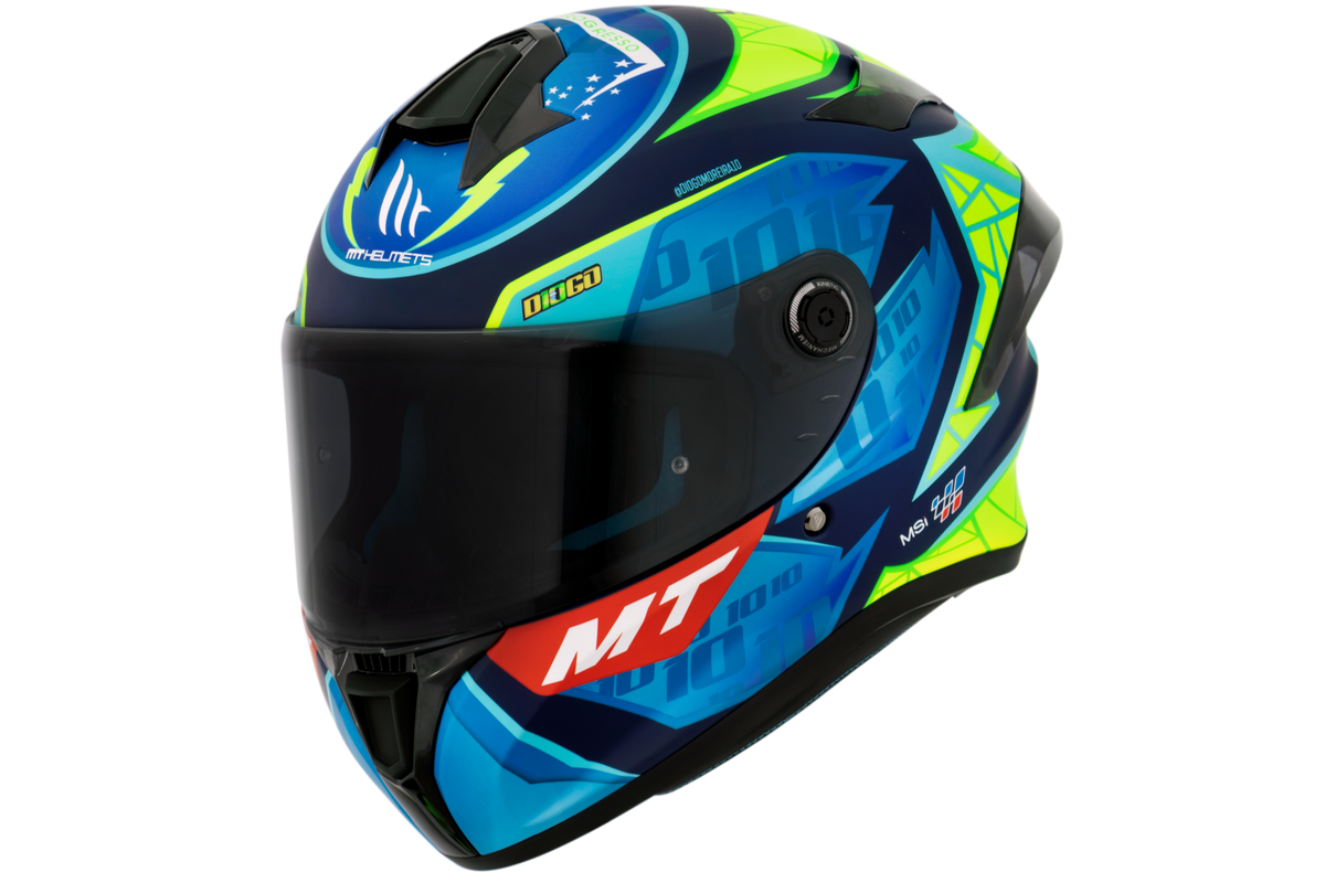 Capacete Mt Helmets Targo S Replica Diogo Moreira 2023 C7 Matte