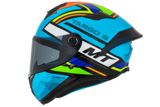 Capacete Mt Helmets Targo S Torvi A17 Azul Brilho