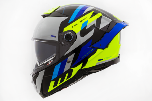 Capacete Mt Helmets Thunder 4 SV Ergo E17 Azul Brilho
