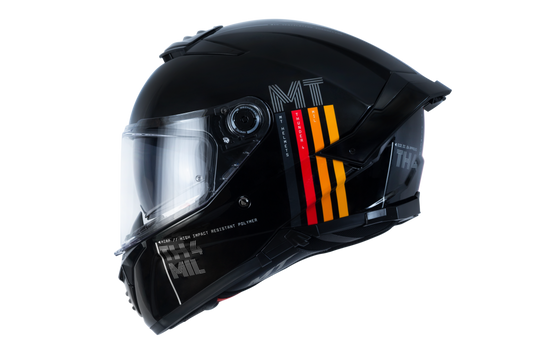 Capacete Mt Helmets Thunder 4 SV Solid A1 Preto Brilho