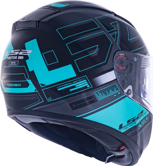 Capacete Ls2 Vector ff397 Frequency Matt Preto Verde