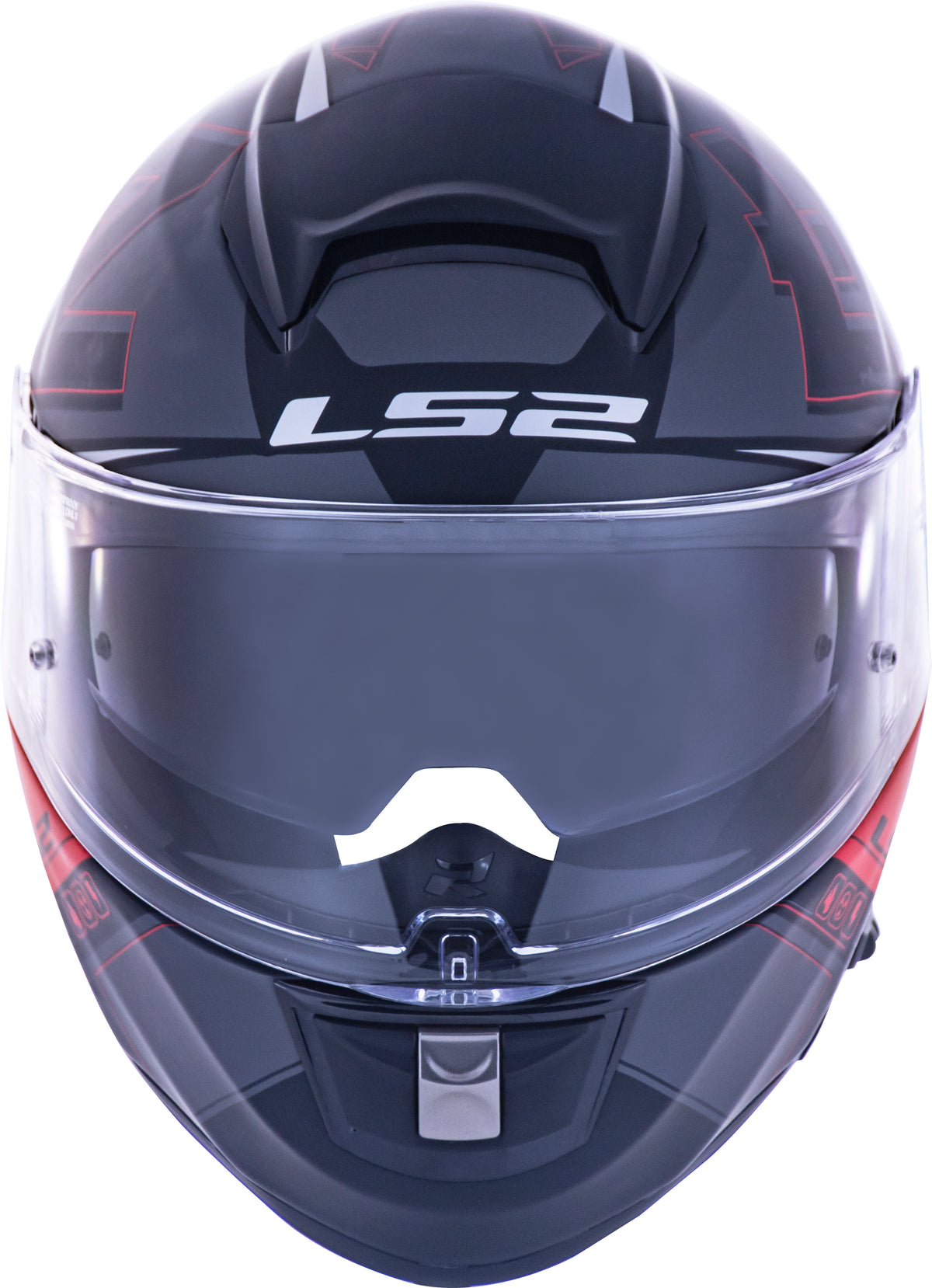 Capacete Ls2 Vector ff397 Frequency Matt Preto Vermelho
