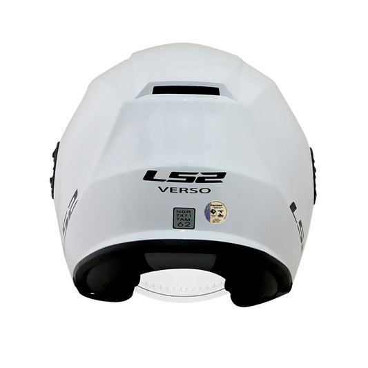 Capacete Ls2 Of570 Verso Gloss Branco