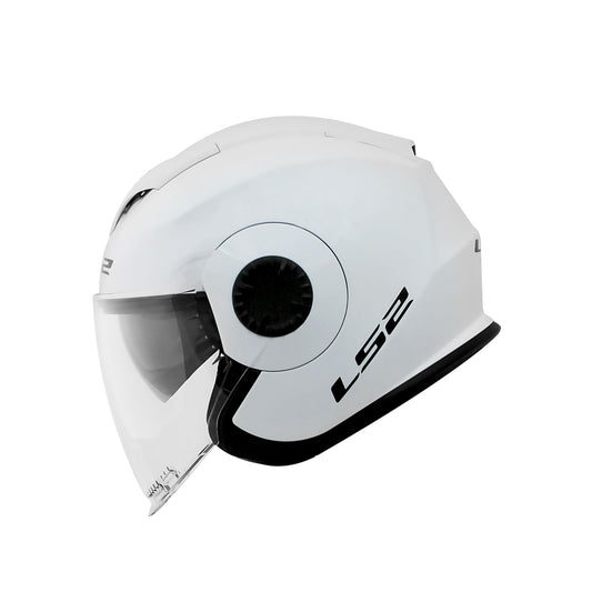 Capacete Ls2 Of570 Verso Gloss Branco
