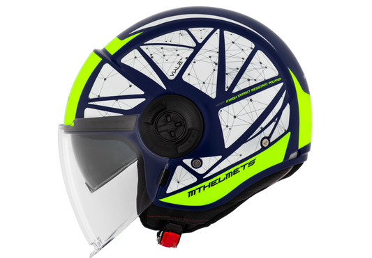 Capacete Mt Helmets Viale SV Daven E3 Amarelo Flourescente