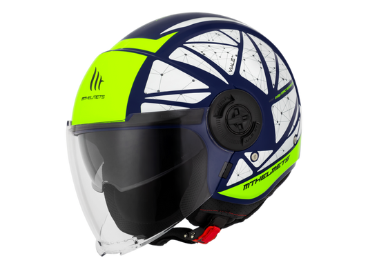 Capacete Mt Helmets Viale SV Daven E3 Amarelo Flourescente