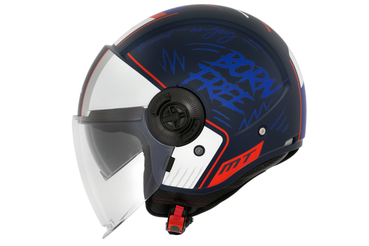 Capacete Mt Helmets Viale SV Pint C7 Azul Matte