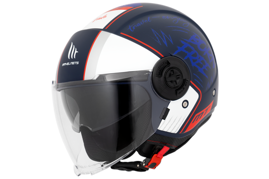 Capacete Mt Helmets Viale SV Pint C7 Azul Matte