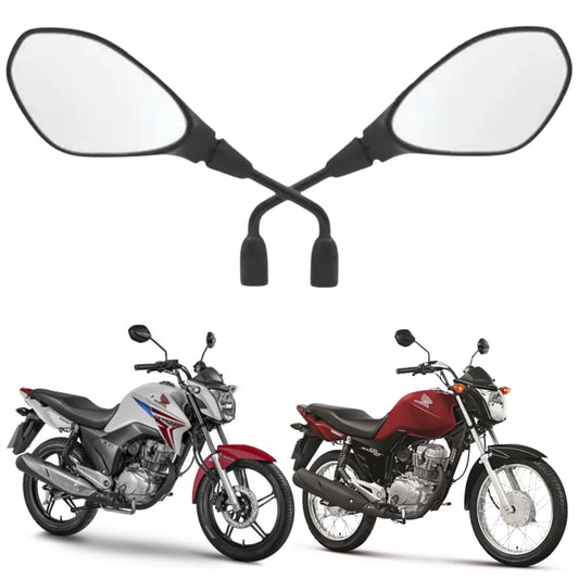 RETROVISOR GVS HASTE FIXA LENTE CONVEXA NXR BROS 125 / BROS 150 / BROS 160 2003-2024