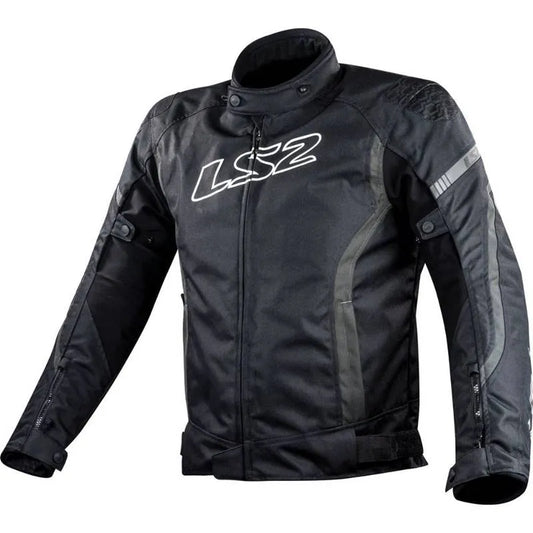 JAQUETA LS2 GATE PRETO CINZA MASCULINA