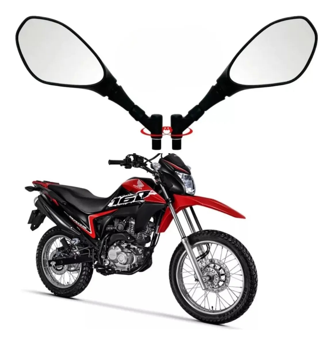RETROVISOR GVS C/GIRO 360  BROS NXR 160 2016-2024